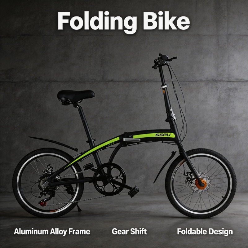Commuter Biking - 20 Inch Folding Bike - Lightweight