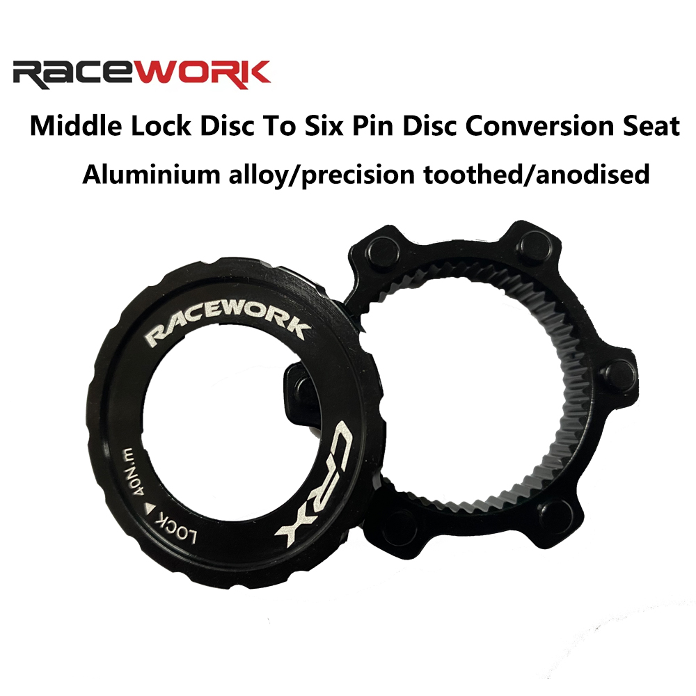 Commuter Bike Lock - RACEWORK Centerlock To 6-Hole Adapter For