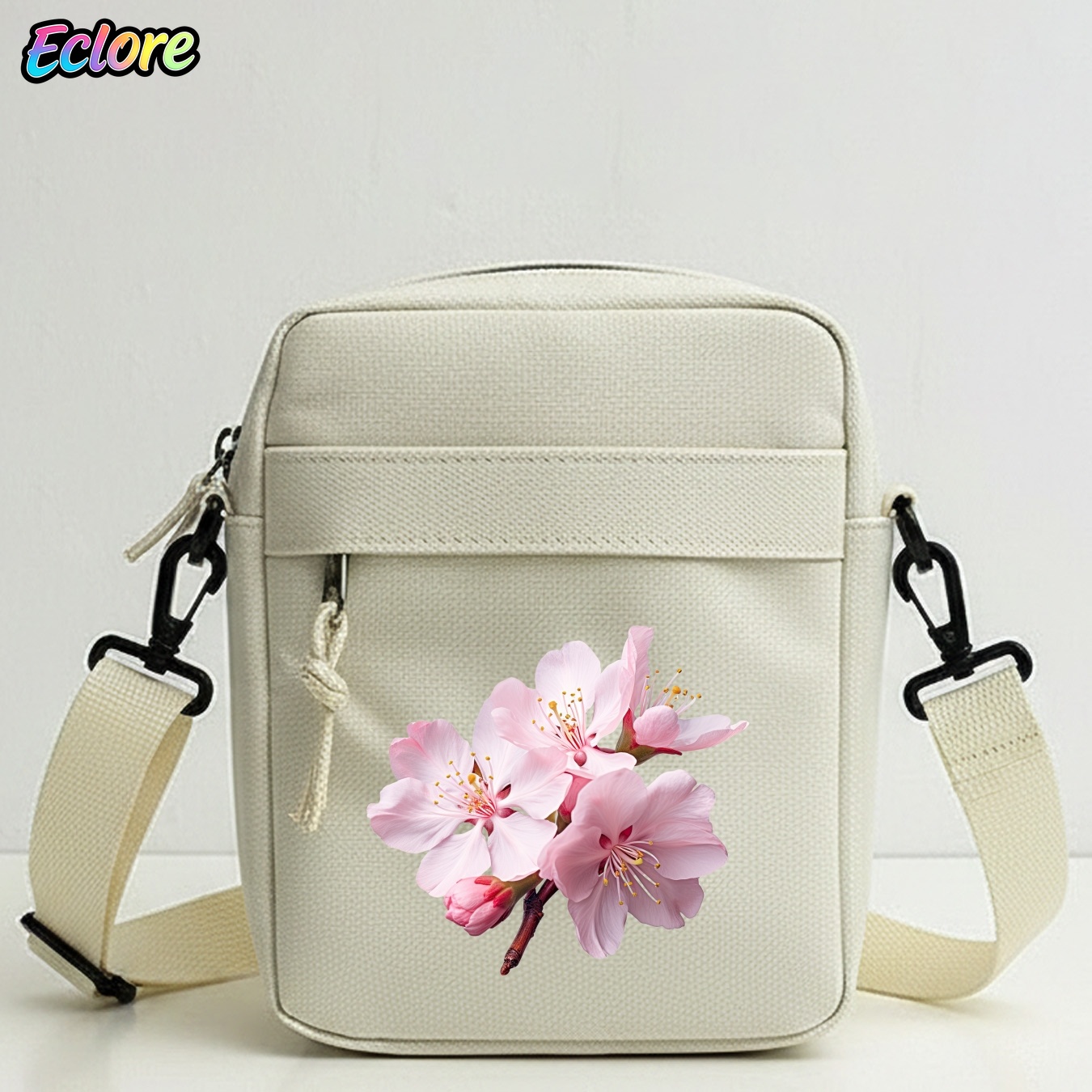 Commuter Cycling - Sakura Floral Print Shoulder Bag Adjustable