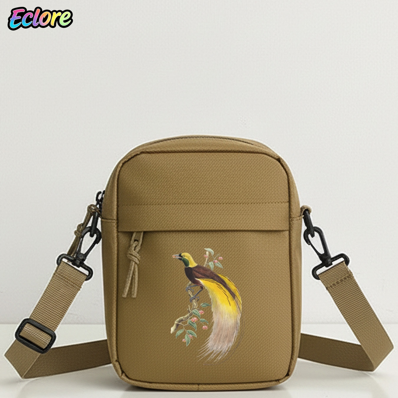 Cycling Commute Bag - Bird of Paradise Floral Print Shoulder
