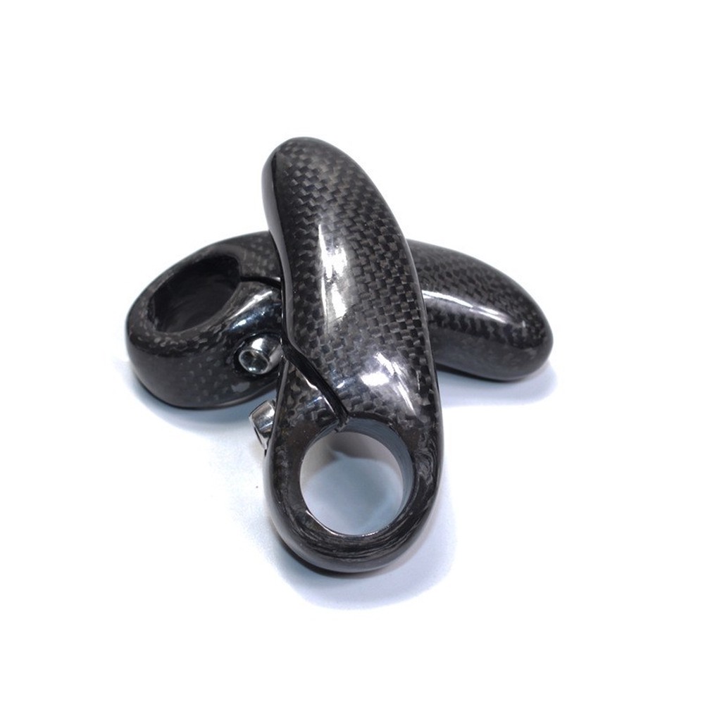 Commuting On Road Bike - 90mm 3K Carbon Fiber Bar Ends