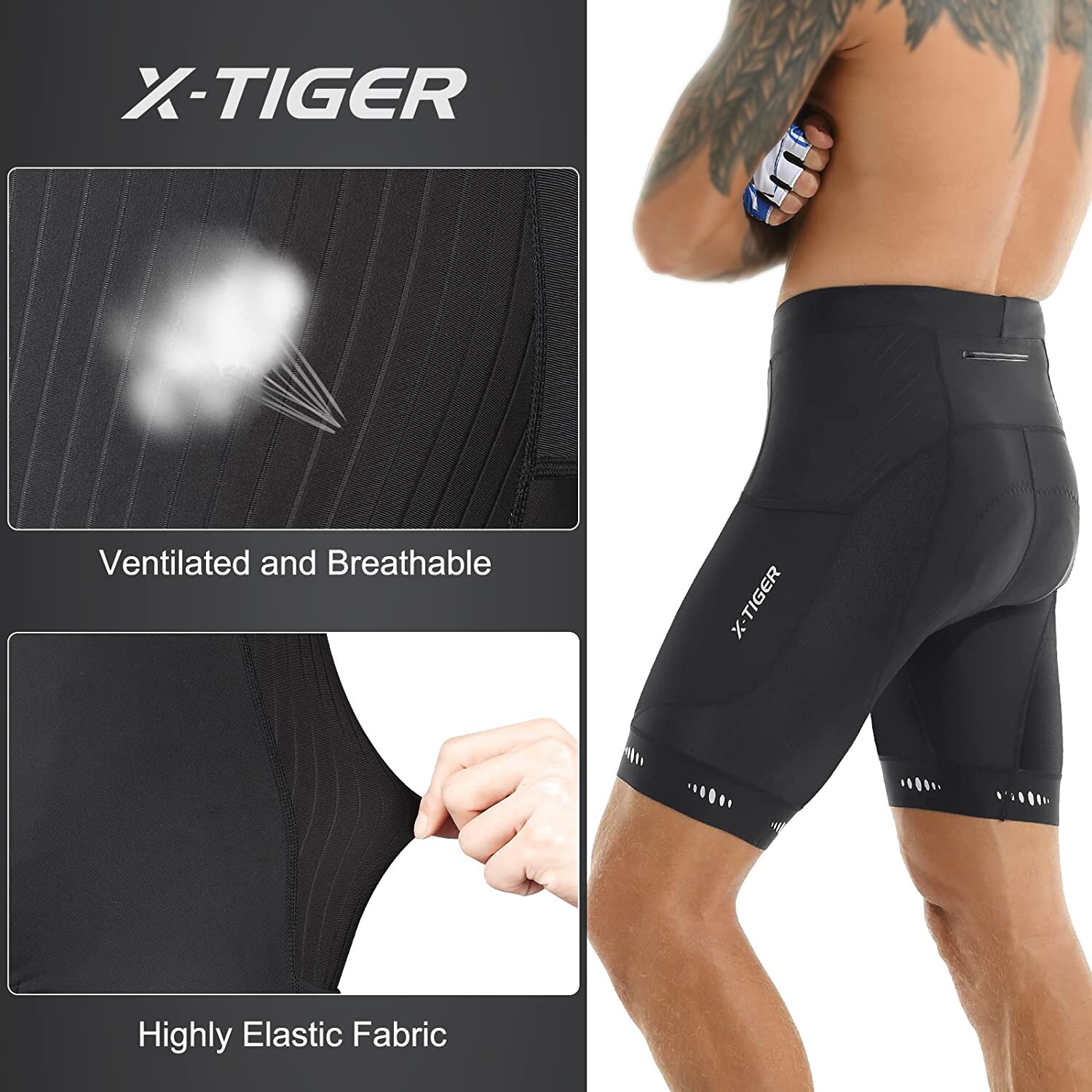 X-TIGER Men Cycling Shorts wit - Cycling Commuter Pants review and price