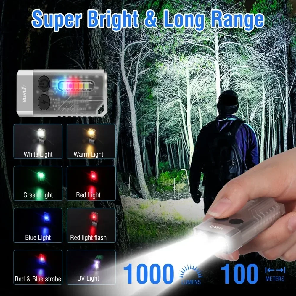 BORUiT V10 Keychain UV LED EDC - Cycling To Work review and price